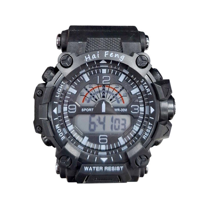 Ψηφιακό ρολόι χειρός - SH9918 - 115186 - Black/Black