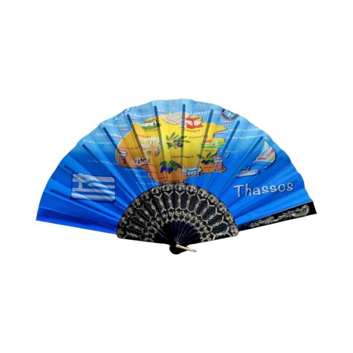 Βεντάλια χειρός Souvenir - Σετ 12 τεμάχια - Thassos - 216690