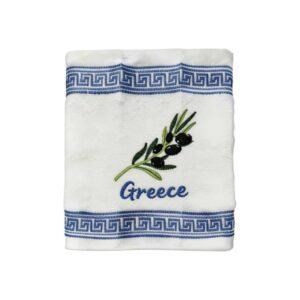 Πετσέτα ποτηρόπανο Souvenir με κέντημα - Σετ 12pcs - Greece - 416396