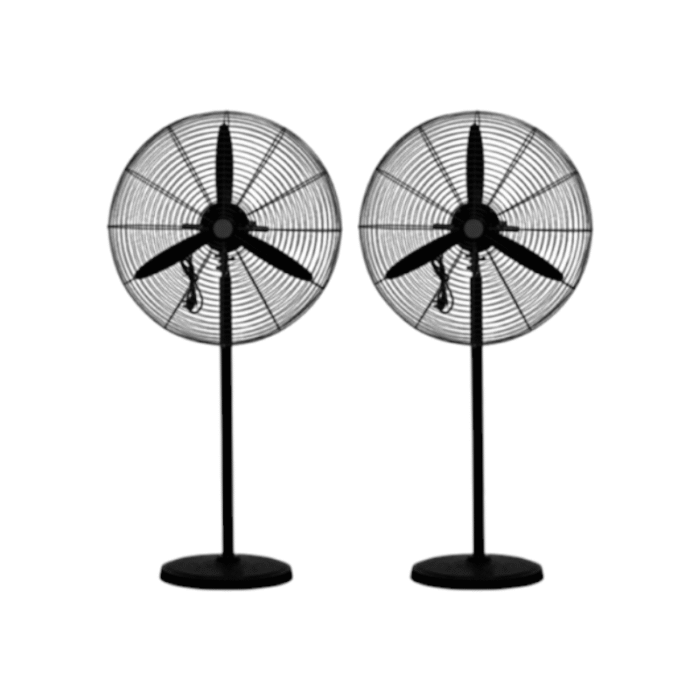 Επιδαπέδιοι ανεμιστήρες με ορθοστάτη σε σετ 2 τεμαχίων - 130W - 65cm - 675992
