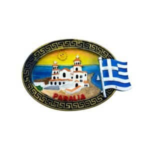 Τουριστικό μαγνητάκι Souvenir - Σετ 12pcs - Paralia - 678599