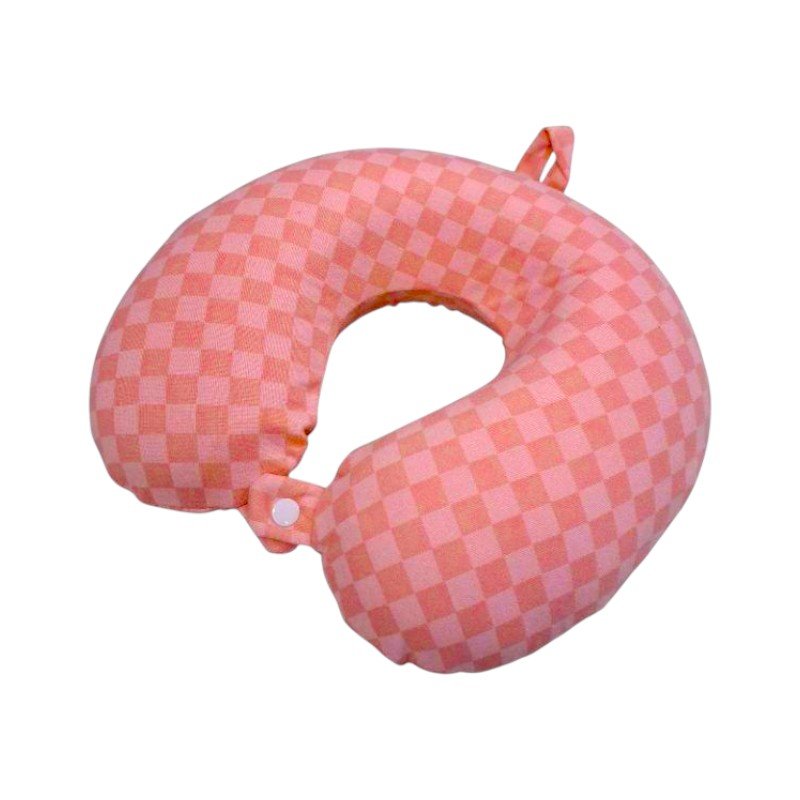 71887_or Μαξιλάρι αυχένα ταξιδίου - Memory Foam - 718875 - Orange