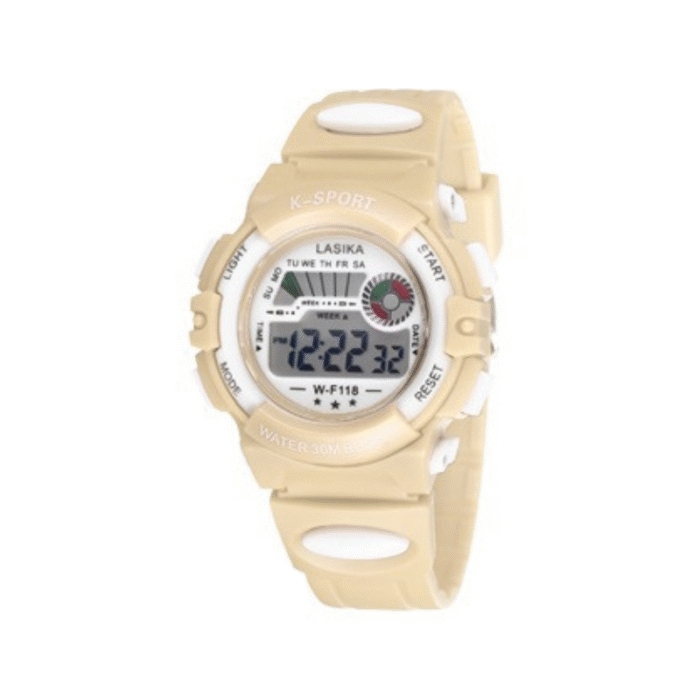 Παιδικό ψηφιακό ρολόι χειρός - WF118 - Lasika - 115145 - Beige