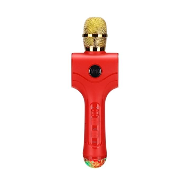 Ασύρματο μικρόφωνο Karaoke με ηχείο - M10 - 961867 - Red