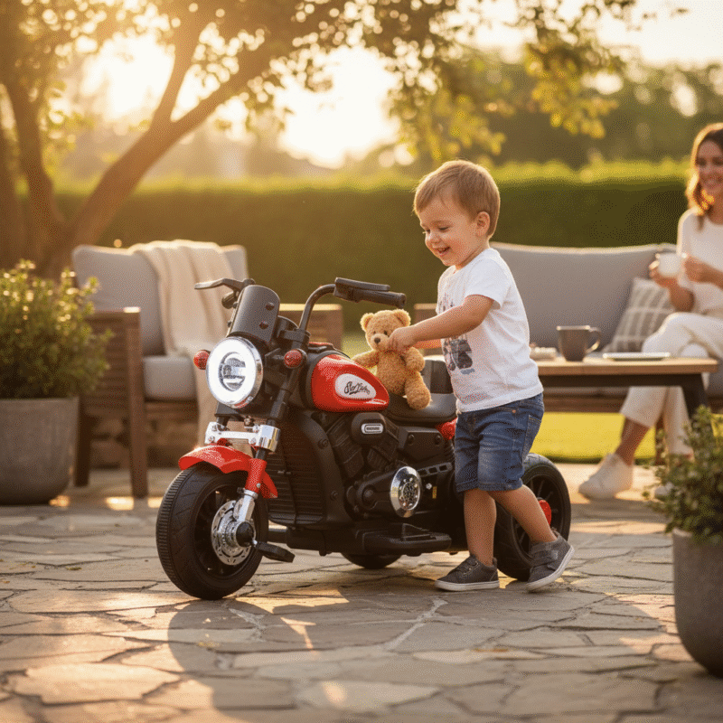 Παιδικό ηλεκτροκίνητο τρίκυκλο scooter - YH-026 - 101148 - Red