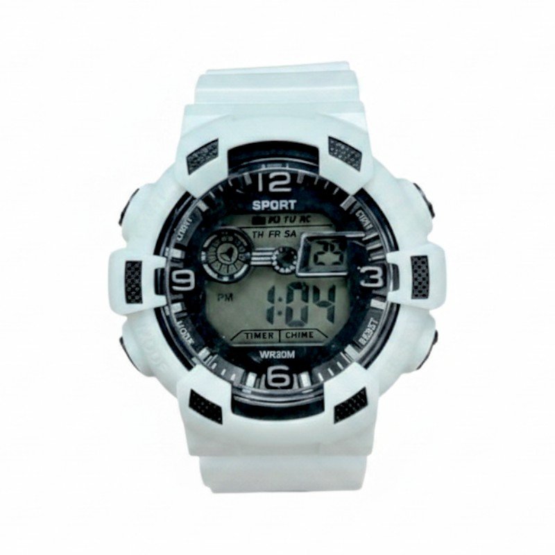 Ψηφιακό ρολόι χειρός - 73AB - 115195 - White