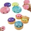 TEM4983-1 Παιχνίδι Squishy Dumpling Antistress φατσούλα - 8.5cm - Πακέτο 12 τεμαχίων - TEM4983