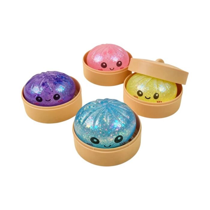 Παιχνίδι Squishy Dumpling Antistress φατσούλα - 8.5cm - Πακέτο 12 τεμαχίων - TEM4983