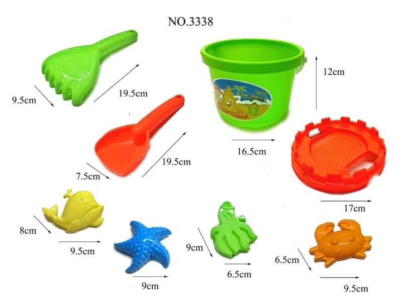 Σετ παιχνίδια παραλίας -  8pcs - 3338 - 232230