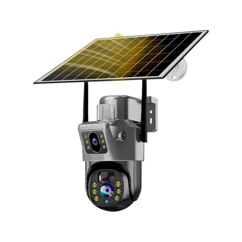 Ηλιακή κάμερα ασφαλείας IP - Dual - Wifi - Security Camera - TP15 - 020317