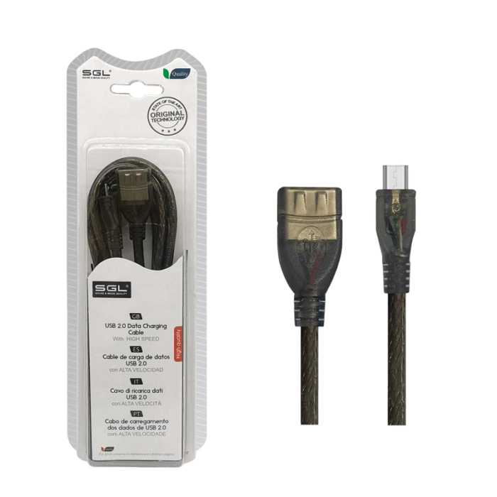 Καλώδιο φόρτισης & data - 21S - USB-A female/Micro USB - 1.5m - 097510
