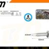 Αυτοδιάτρητη βίδα εξάγωνη - 4.8mm*50mm - Σετ 12 πακέτα των 8 τεμαχίων - 202731