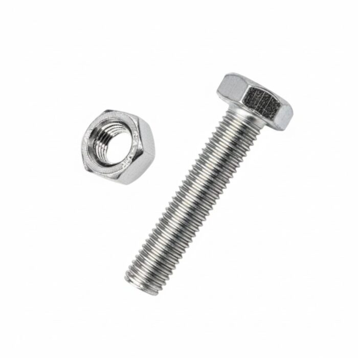 Εξάγωνη βίδα με παξιμάδι -M6x12mm+M6 - Σετ 12 πακέτα των 11 ζευγαριών - 201857