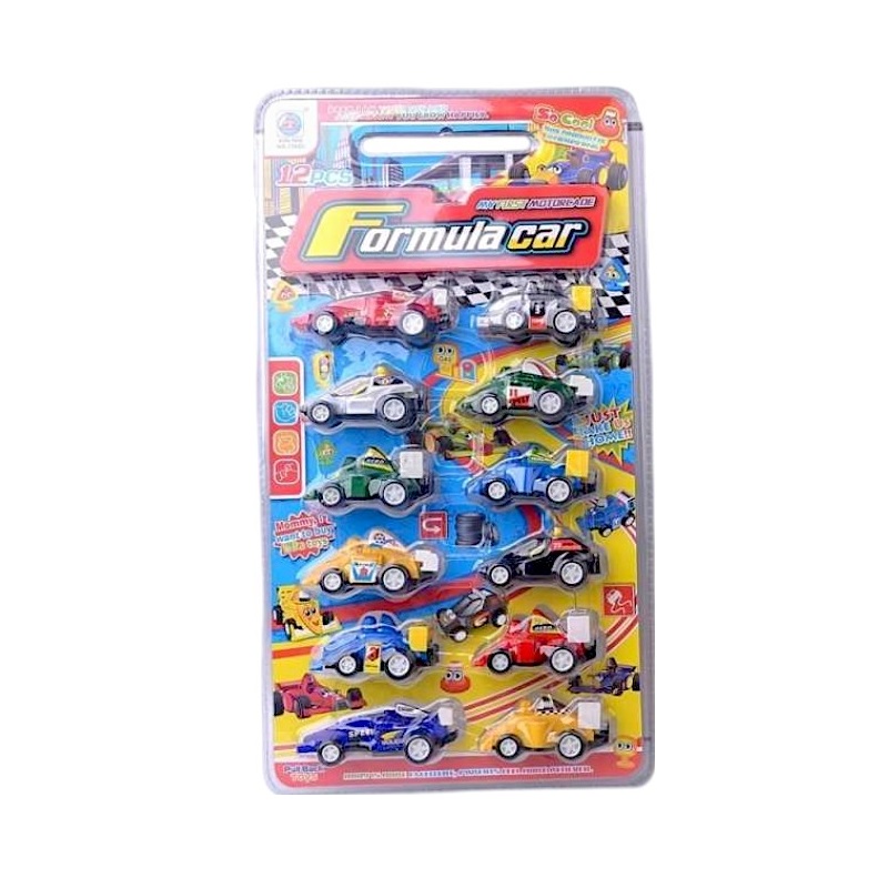 233155 Σετ αυτοκινητάκια με Pull Back - 12pcs - 1988C - 233155