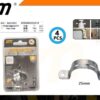 Στήριγμα σωλήνων Ωμέγα - 25mm - Σετ 12 πακέτα των 4 τεμαχίων - 202618