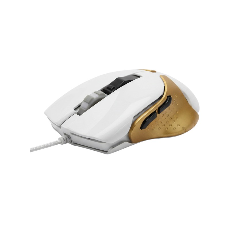 703002 Ενσύρματο ποντίκι Gaming - 703002 - White/Gold
