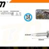 Αυτοδιάτρητη βίδα εξάγωνη - 4.8mm*30mm - Σετ 12 πακέτα των 12 τεμαχίων - 202694