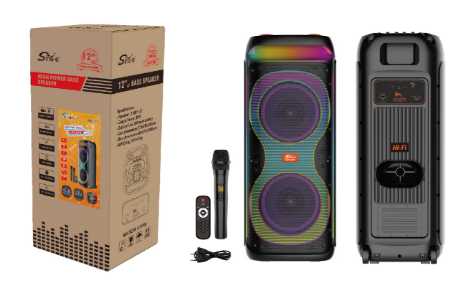Φορητό ηχείο subwoofer με μικρόφωνο Karaoke - ZQS12215 - 160088