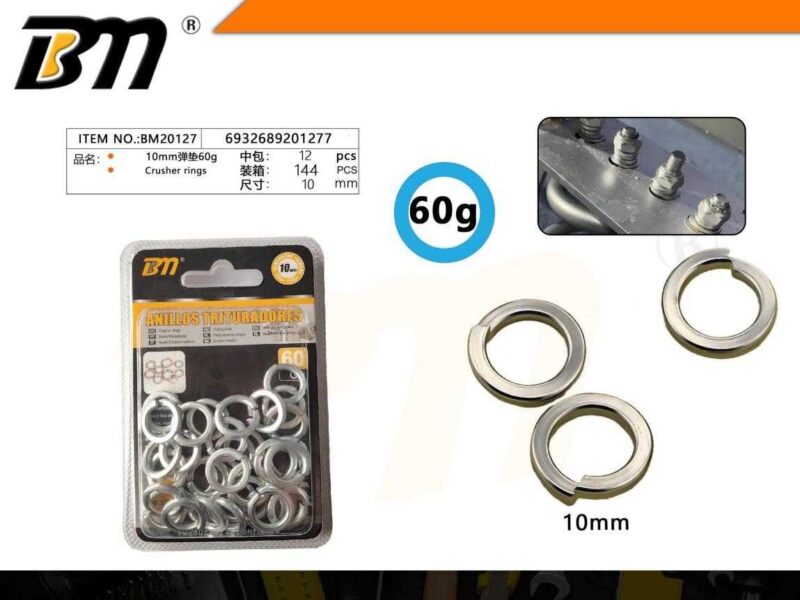 Ροδέλες ασφαλείας Γκρόβερ - 10mm - 60g - Σετ 12 πακέτα - 201277