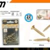 Ξυλόβιδες - 4mm×40mm - Σετ 12 πακέτα των 22 τεμαχίων - 200447