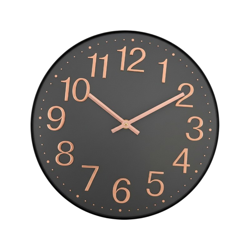 Ρολόι τοίχου - 732 - 130208 - Black/Rose Gold
