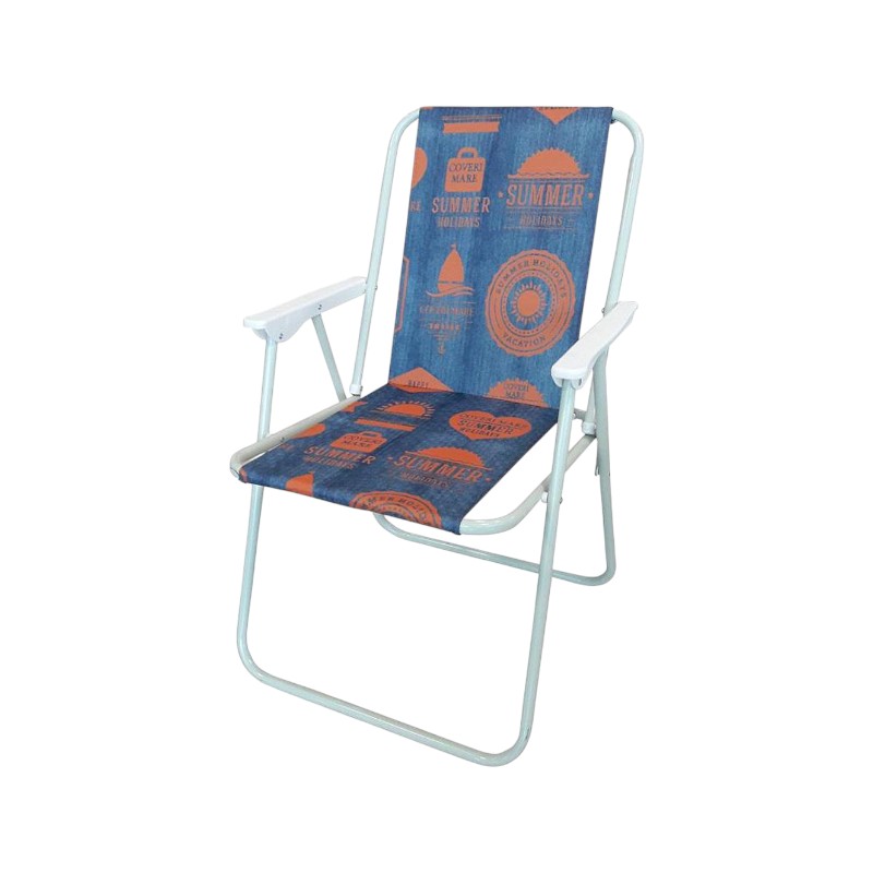241736-1 Πτυσσόμενη καρέκλα camping - 1215-3 - 241736 - Blue/Orange