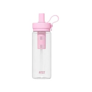 Φορητό παγούρι πλαστικό με καλαμάκι - 750ml - 413234 - Pink