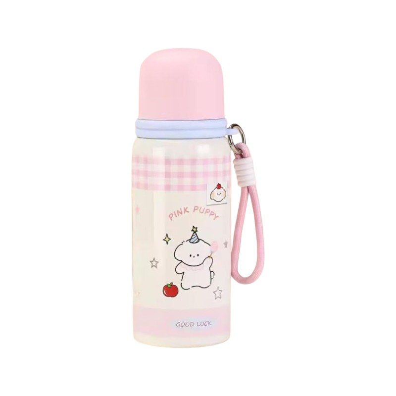 Παιδικό παγούρι-θερμός - 600ml - 413401 - Pink