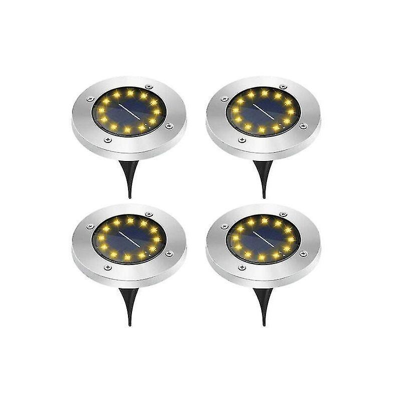 431060 Ηλιακό φωτιστικό κήπου LED - Καρφωτό - 4pcs - 12LED - 431060