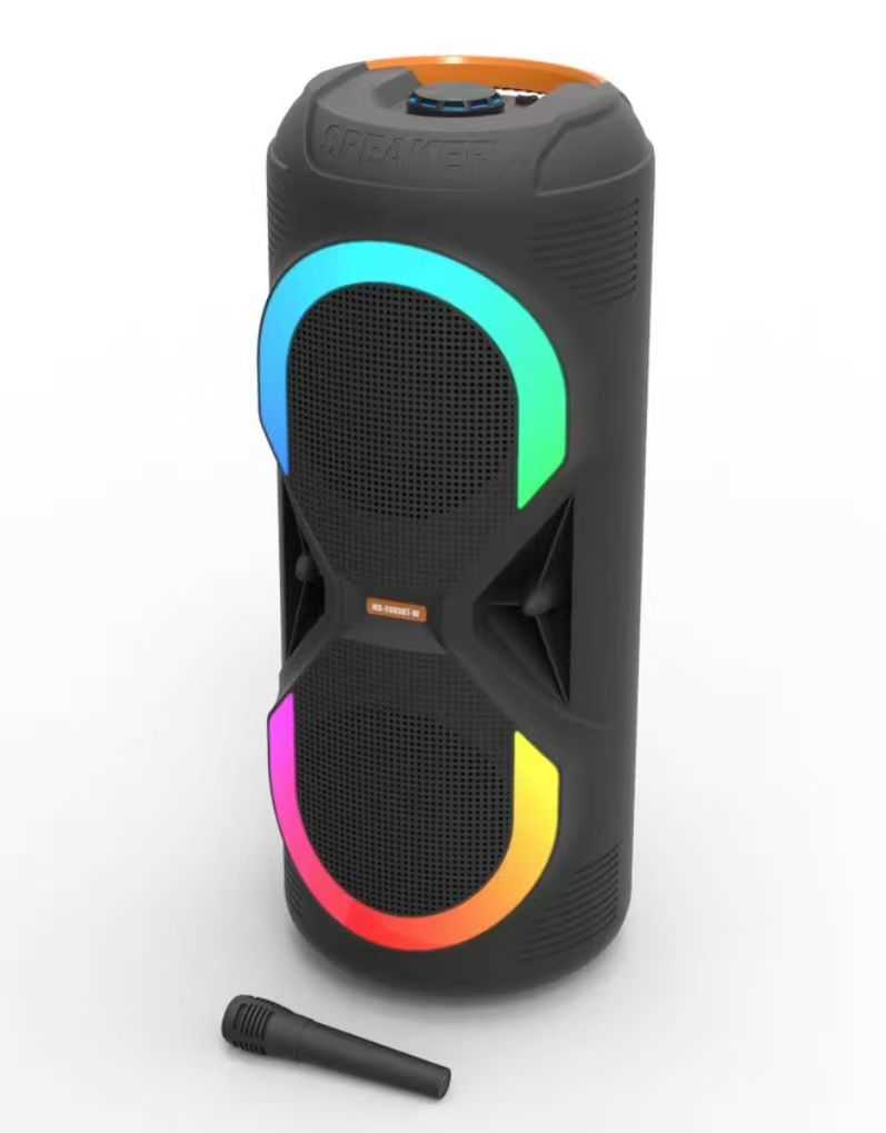 469f5242cbf2b610e95f2d771c4fd7b5 Φορητό ηχείο subwoofer με μικρόφωνο Karaoke - 8" - MS-2085BT-W - 720851