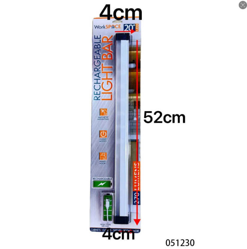0b89a8080fd3d3c4e9afc8c29eeca029 Επαναφορτιζόμενη μπάρα φωτισμού LED - 52cm - 051230