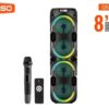Φορητό ηχείο subwoofer με μικρόφωνο Karaoke - QS-8402 - 260448