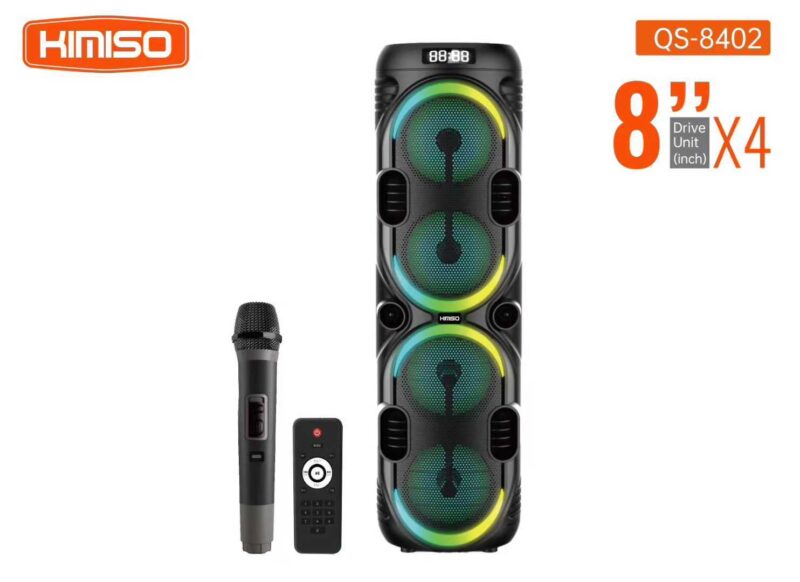 Φορητό ηχείο subwoofer με μικρόφωνο Karaoke - QS-8402 - 260448