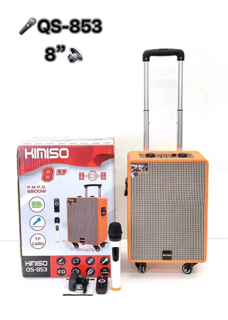 Φορητό ηχείο subwoofer με μικρόφωνο Karaoke - QS-853 - 260752