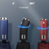 Αυτόματη ομπρέλα σπαστή με φακό LED - 10K - Tradesor - 585670 - Blue
