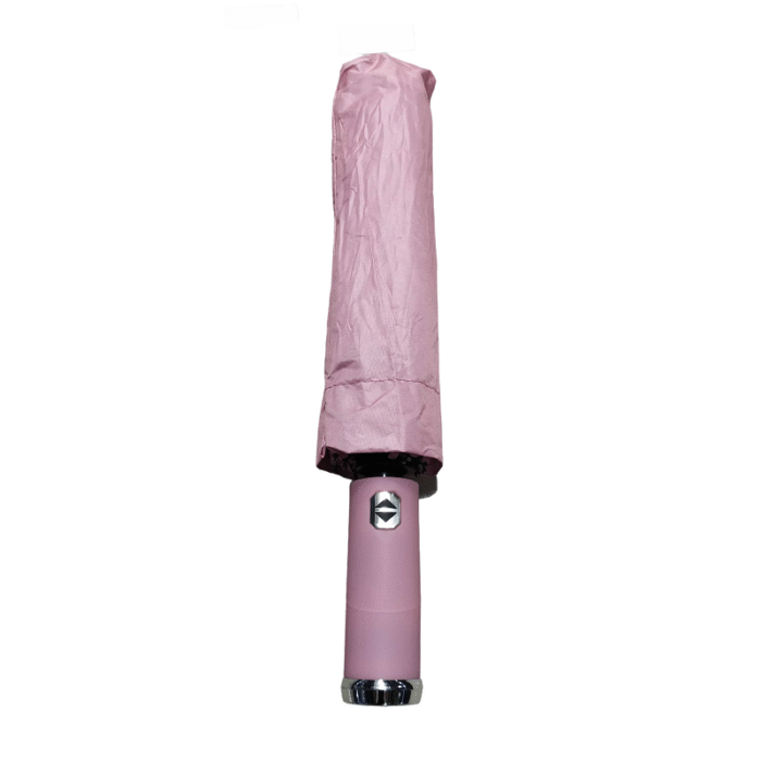 Αυτόματη ομπρέλα σπαστή με φακό LED - 10K - Tradesor - 585670 - Pink