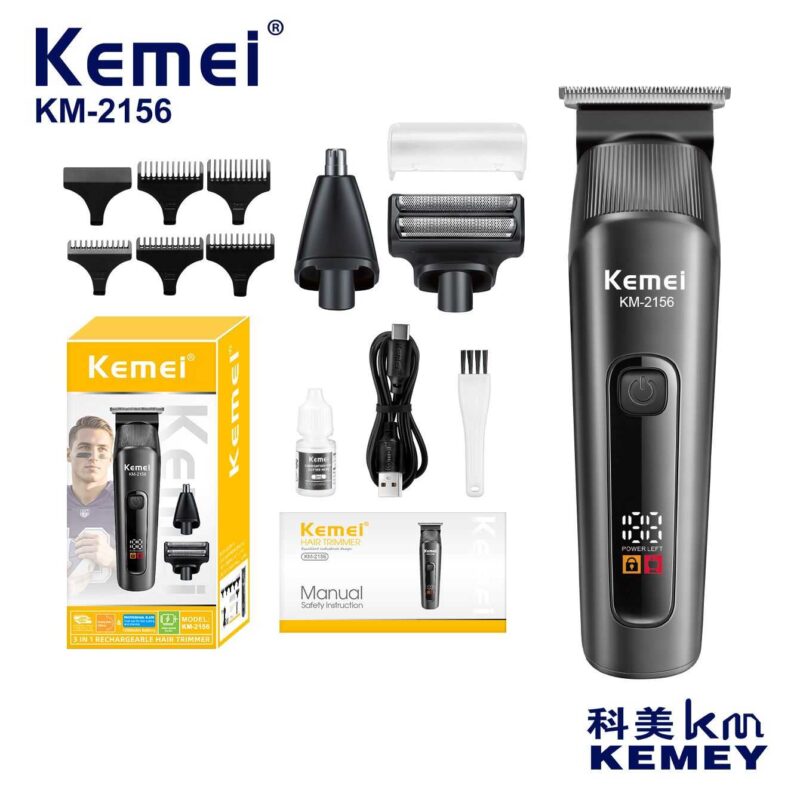 7284e71dd802f03df19d11870553d2cc Κουρευτική & ξυριστική μηχανή - KM-2156 - Kemei