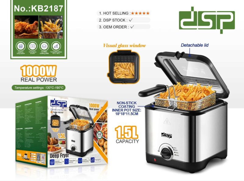 961849112787d14f564b2b9ddb755ebe Φριτέζα - Deep Fryer - KB2187 - DSP - 618465