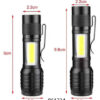 Επαναφορτιζόμενος φακός LED mini - 535 - 051234