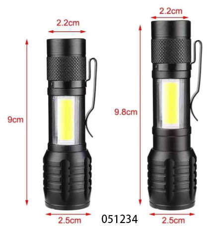 Επαναφορτιζόμενος φακός LED mini - 535 - 051234