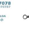 Στριφτάρι σταυρός - No.7 - 9pcs - 832599