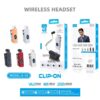 Ασύρματο ακουστικό Bluetooth - K93 - 428127 - Silver